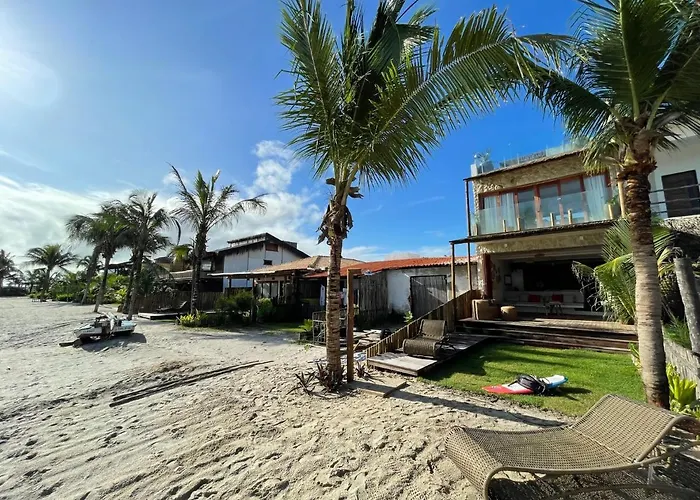 Piticcaia Lodge - Casa pé na areia, Frente mar - PREÁ